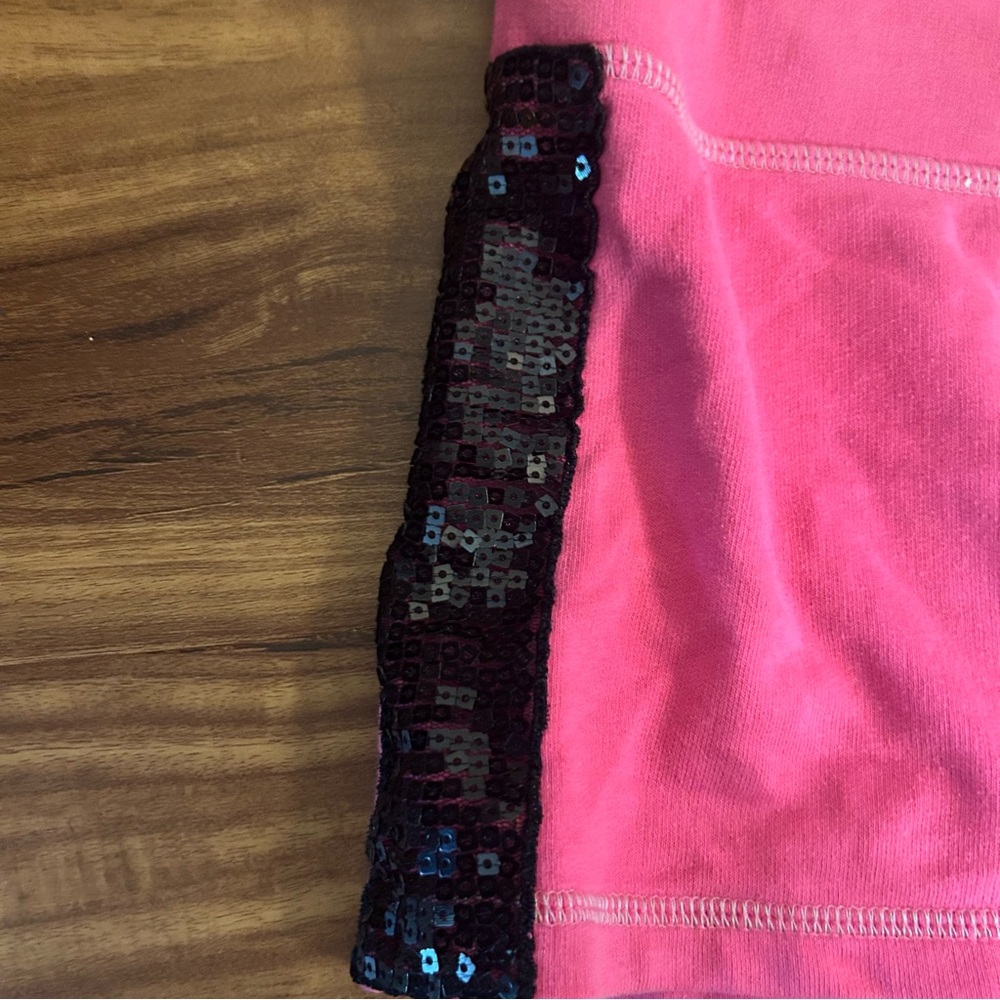💕Hard Candy Barbie Pink & Black Sequin Trim Shorts Sparkly embellished - Picture 4 of 9